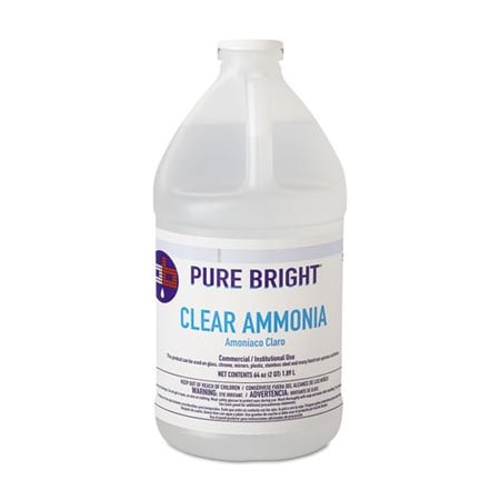 Kik International PureBright, Clear Ammonia, 64oz Bottle, 8PK 19703575033